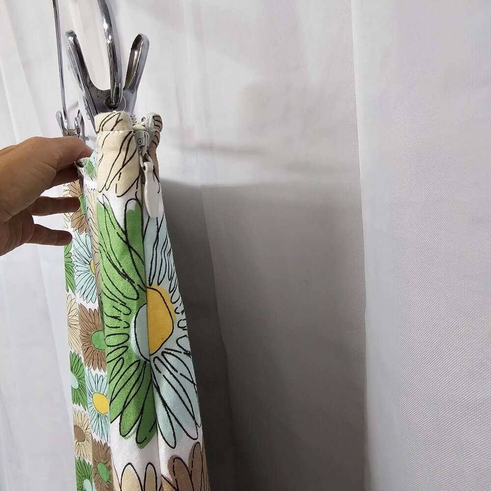 Boden A-Line Skirt with Green, Brown, and Yellow Floral Pattern.  US Size 8 - Picture 6 of 13